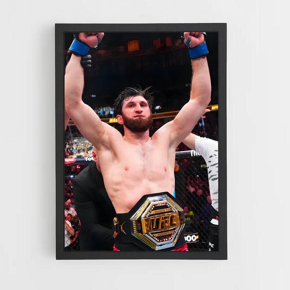 Poster Le Champion Charismatique – affiche MMA (vue 2)